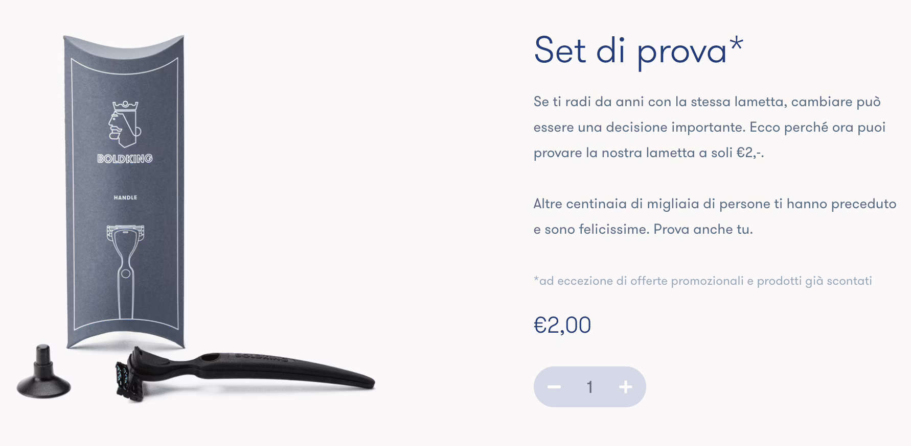 Attrazione boldking a 2€